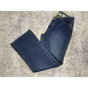 Vintage 90s Y2K Zena Jeans Womens Sz 6 Medium Wash Wide Straight Leg Low Rise‎